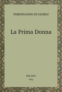 Book cover of "La prima donna"