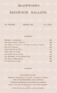 Book cover of "Blackwood's Edinburgh Magazine, Vol. 75, No. 461, March, 1854 by Various"