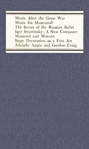 Book cover of "Music after the great war, and other studies"