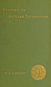 Book cover of "Studies in jocular literature : A popular subject more closely considered"