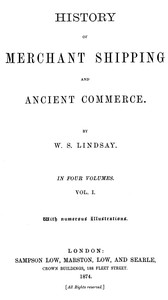 Book cover of "History of merchant shipping and ancient commerce, Volume 1 (of 4)"