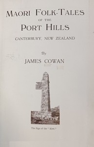 Book cover of "Maori folk-tales of the Port Hills, Canterbury, New Zealand"