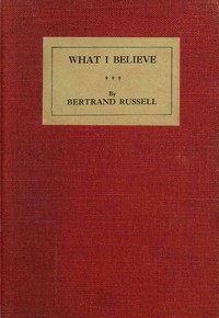 Book cover of "What I believe"