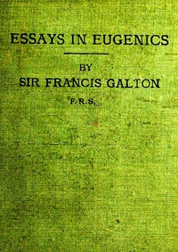 Book cover of "Essays in eugenics"