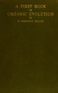 Book cover of "A first book in organic evolution"