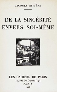 Book cover of "De la sincérité envers soi-même"