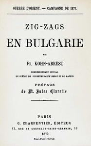 Book cover of "Zig-zags en Bulgarie"