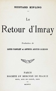 Book cover of "Le retour d'Imray"