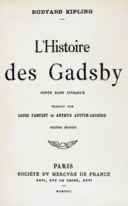 Book cover of "L'histoire des Gadsby"
