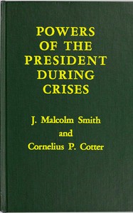Book cover of "Powers of the President during crises"