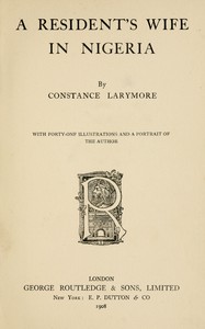 Book cover of "A Resident's wife in Nigeria"