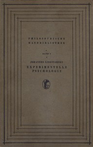 Book cover of "Experimentelle Psychologie"