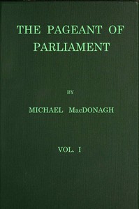 Book cover of "The pageant of Parliament, vol. 1 of 2"
