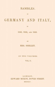 Book cover of "Rambles in Germany and Italy in 1840, 1842, and 1843, vol. 2 of 2"