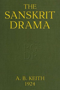 Book cover of "The Sanskrit drama : $b in its origin, development, theory and practice"