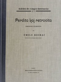 Book cover of "Perdita kaj retrovita : $b originala rakonto"