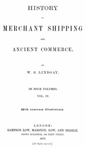 Book cover of "History of merchant shipping and ancient commerce, Volume 4 (of 4)"