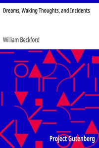 Book cover of "Dreams, Waking Thoughts, and Incidents"
