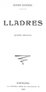 Book cover of "Lladres : $b Quadro dramàtic"