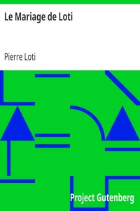 Book cover of "Le Mariage de Loti"