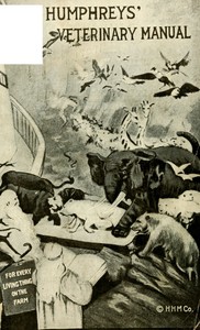 Book cover of "Manual of veterinary homeopathy : $b comprising diseases of horses, cattle, sheep, hogs, dogs and poultry and their homeopathic treatment"