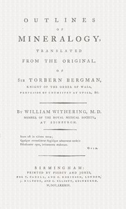 Book cover of "Outlines of mineralogy"