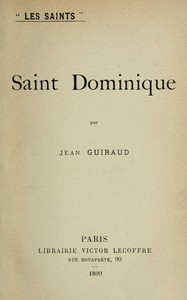 Book cover of "Saint Dominique"