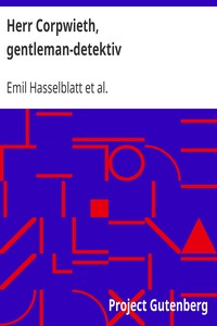 Book cover of "Herr Corpwieth, gentleman-detektiv"