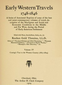 Book cover of "Cuming's tour to the western country (1807-1809)"