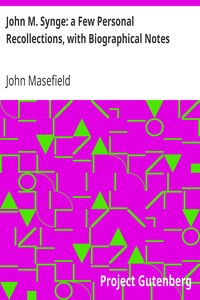 Book cover of "John M. Synge: a Few Personal Recollections, with Biographical Notes"
