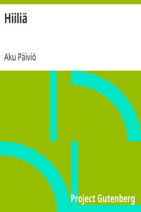 Book cover of "Hiiliä"