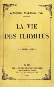 Book cover of "La vie des termites"