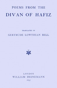 Book cover of "Poems from the Divan of Hafiz"