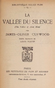 Book cover of "La Vallée du Silence"