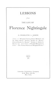 Book cover of "Lessons from the life of Florence Nightingale"