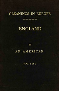 Book cover of "Gleanings in Europe : England, vol. 2 of 2"
