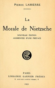 Book cover of "La morale de Nietzsche"