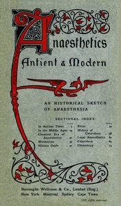 Book cover of "Anæsthetics antient and modern : An historical sketch of anæsthesia"