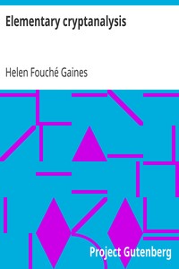 Book cover of "Elementary cryptanalysis"