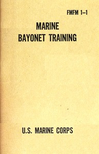 Book cover of "Marine bayonet training"