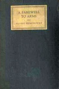 Book cover of "A farewell to arms"