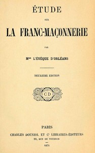 Book cover of "Étude sur la Franc-Maçonnerie"