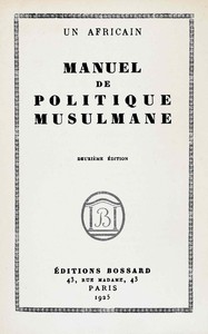 Book cover of "Manuel de politique musulmane"