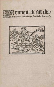 Book cover of "La conqueste du chasteau d'amours conquestee par l'umilité du beau doulx"