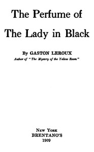 Book cover of "The perfume of the lady in black"