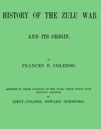 Book cover of "History of the Zulu war and its origin"
