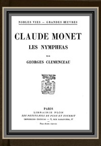 Book cover of "Claude Monet; les Nympheas"