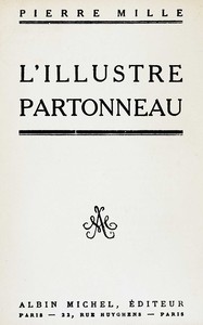 Book cover of "L'illustre Partonneau"