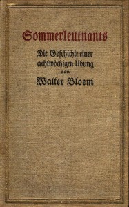 Book cover of "Sommerleutnants : Die Geschichte einer achtwöchigen Übung"