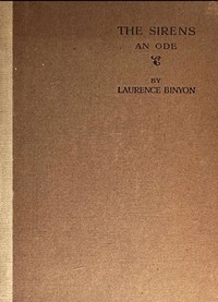 Book cover of "The sirens : $b An ode"